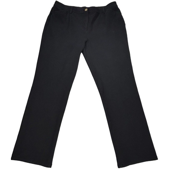 Chico’s Pants Women's 2.5 Short US 14 Black So Slimming Trousers Measure 35x28 - Picture 2 of 12